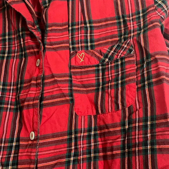 Victoria’s Secret Plaid Buttoned Sleep Shirt - Picture 5 of 5